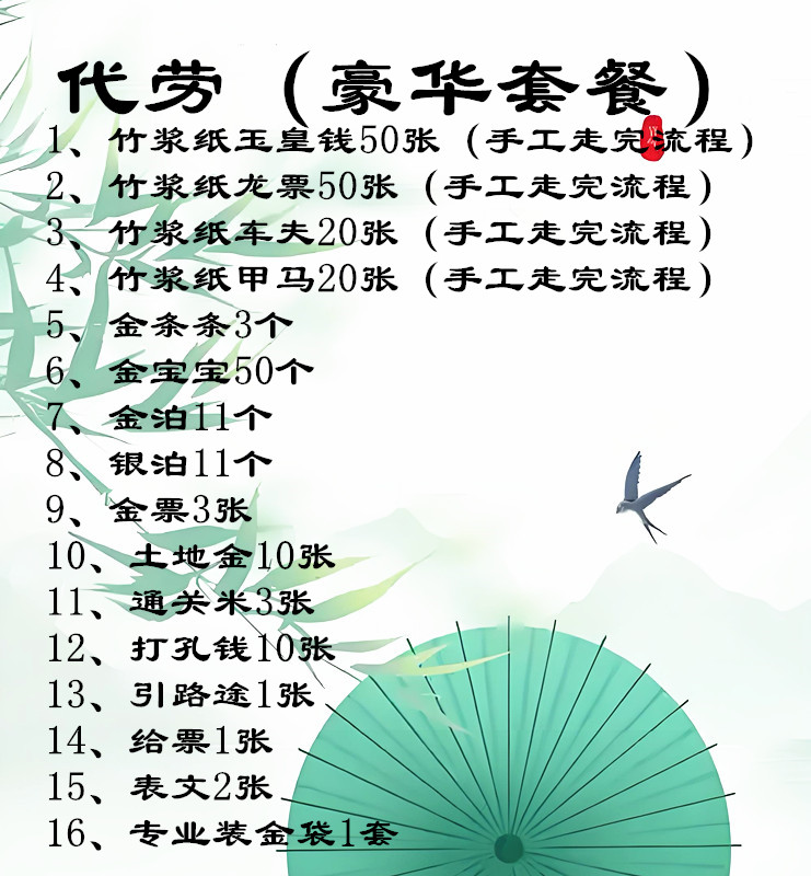 纯手工拓印玉皇 古画豪华礼包创意明信片祝福