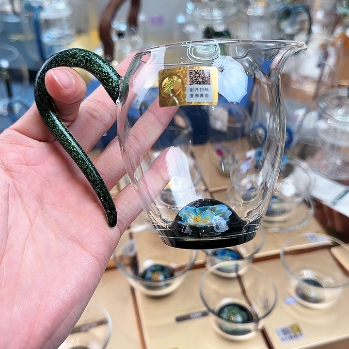 禾器雅青黑金怡然公道杯