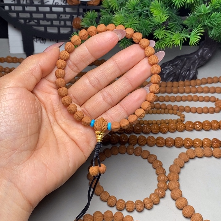 桃核手串玉龙脊手持