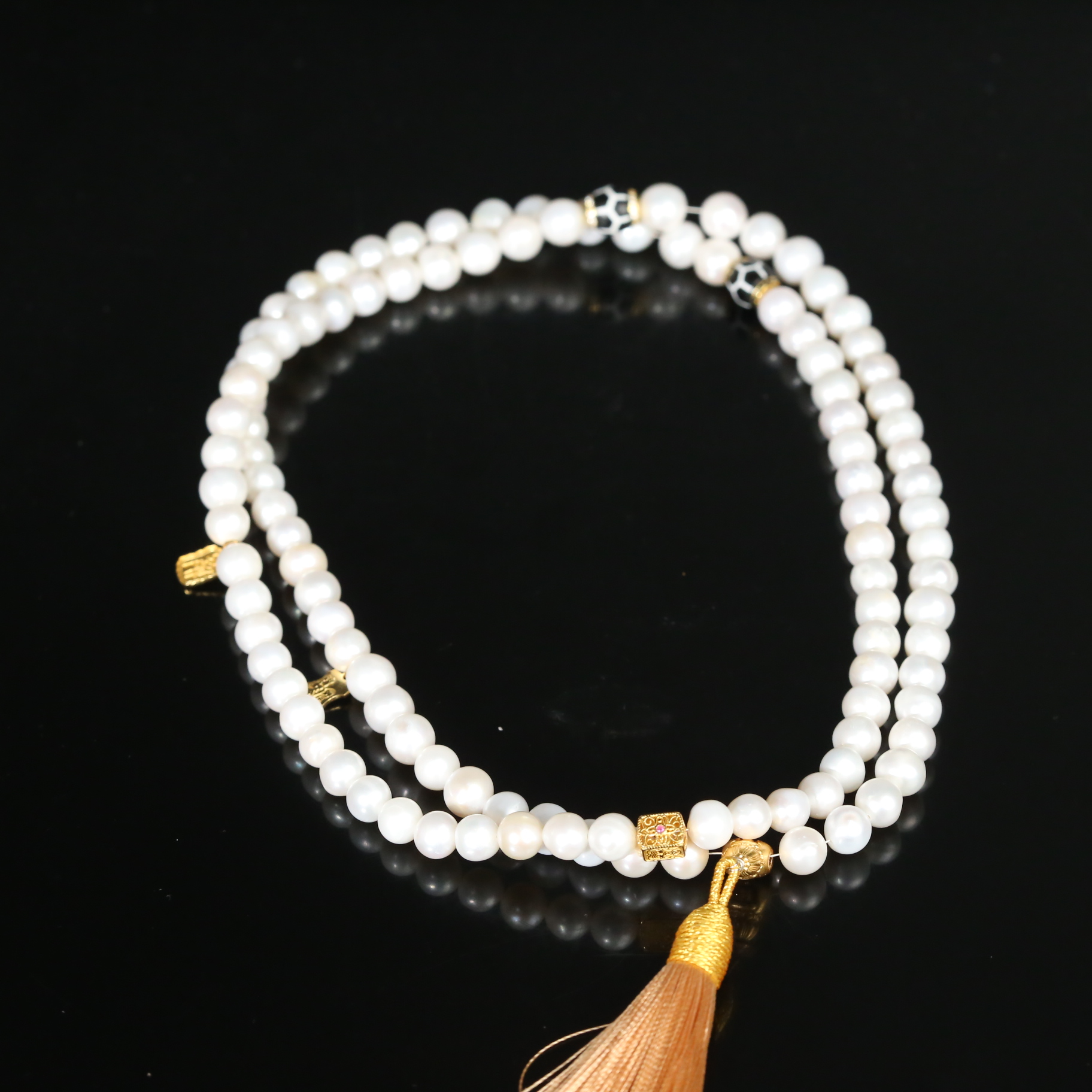 清代老珍珠念珠DES251130013