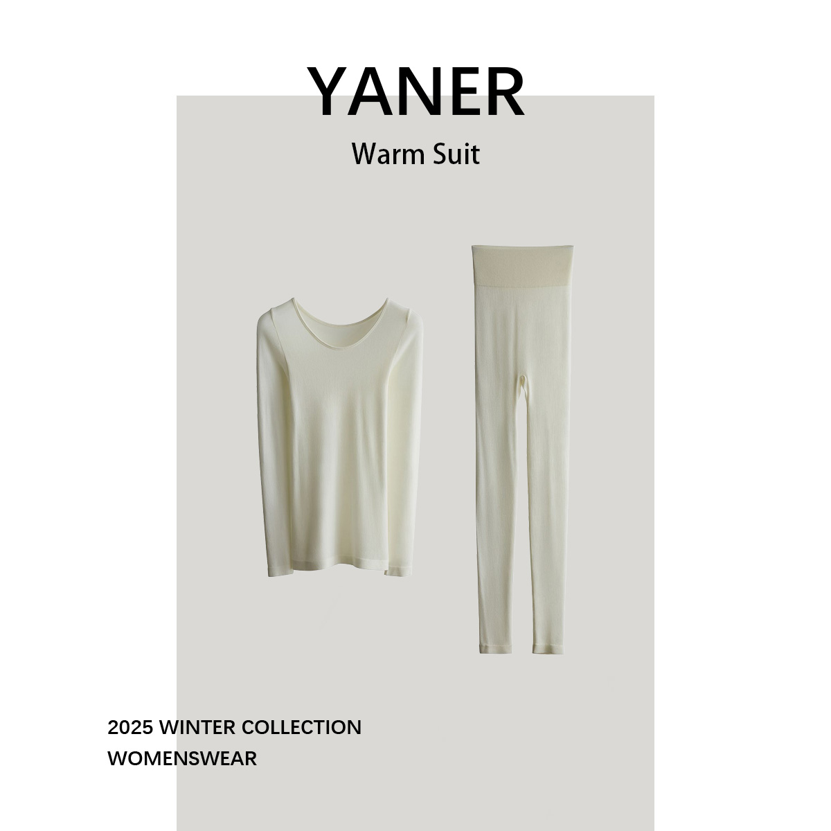 YANER/燕尔无缝轻柔软自发热肌底衣保暖套装