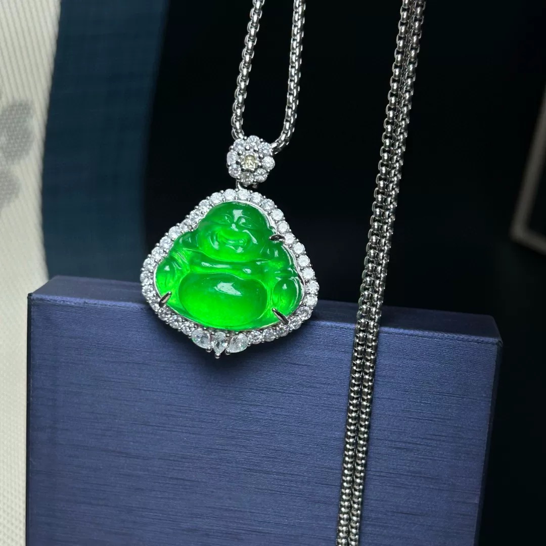 天然玉髓 大佛公项链 多样性发货 K431