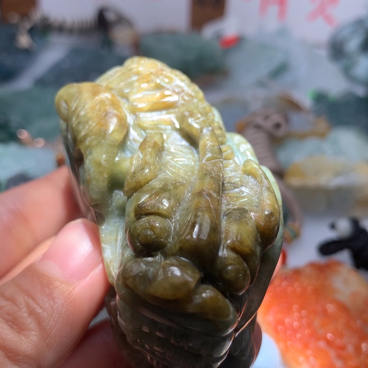 翡翠颈饰未镶嵌保真天然A货翡翠