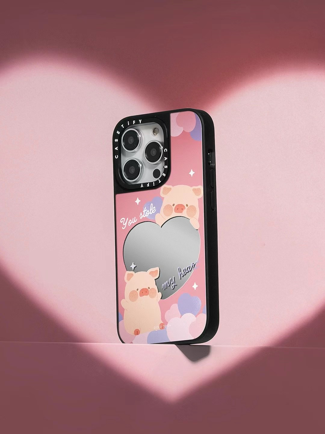 现货CASETiFY联名Lulu The Piggy Heart适用苹果iPhone16Promax