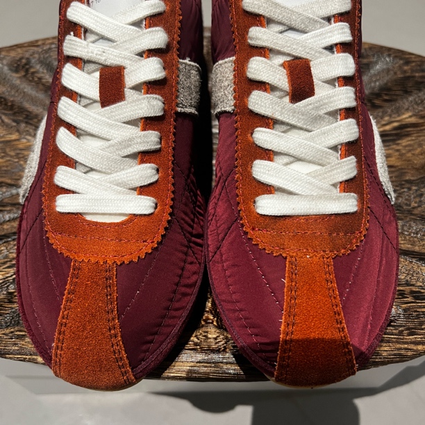 秋原瞳-520-9，橙色复古德训鞋