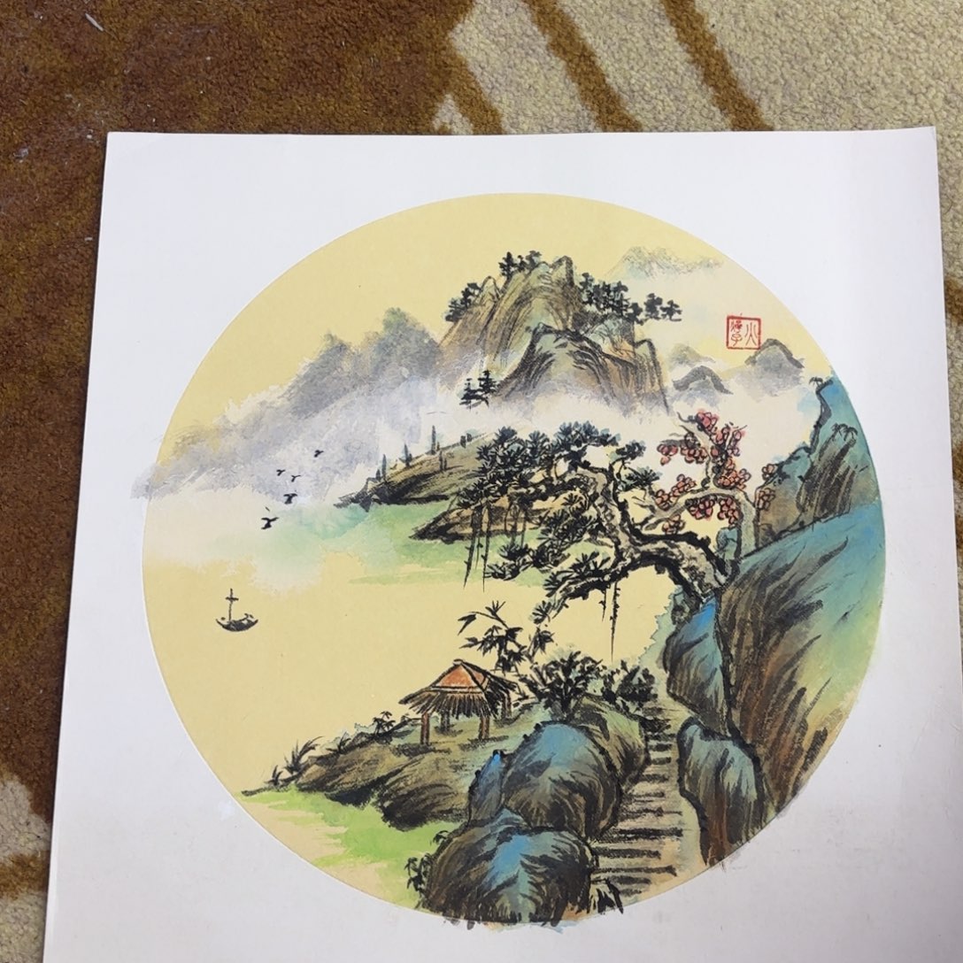 花***。国画国画老师作品刘
