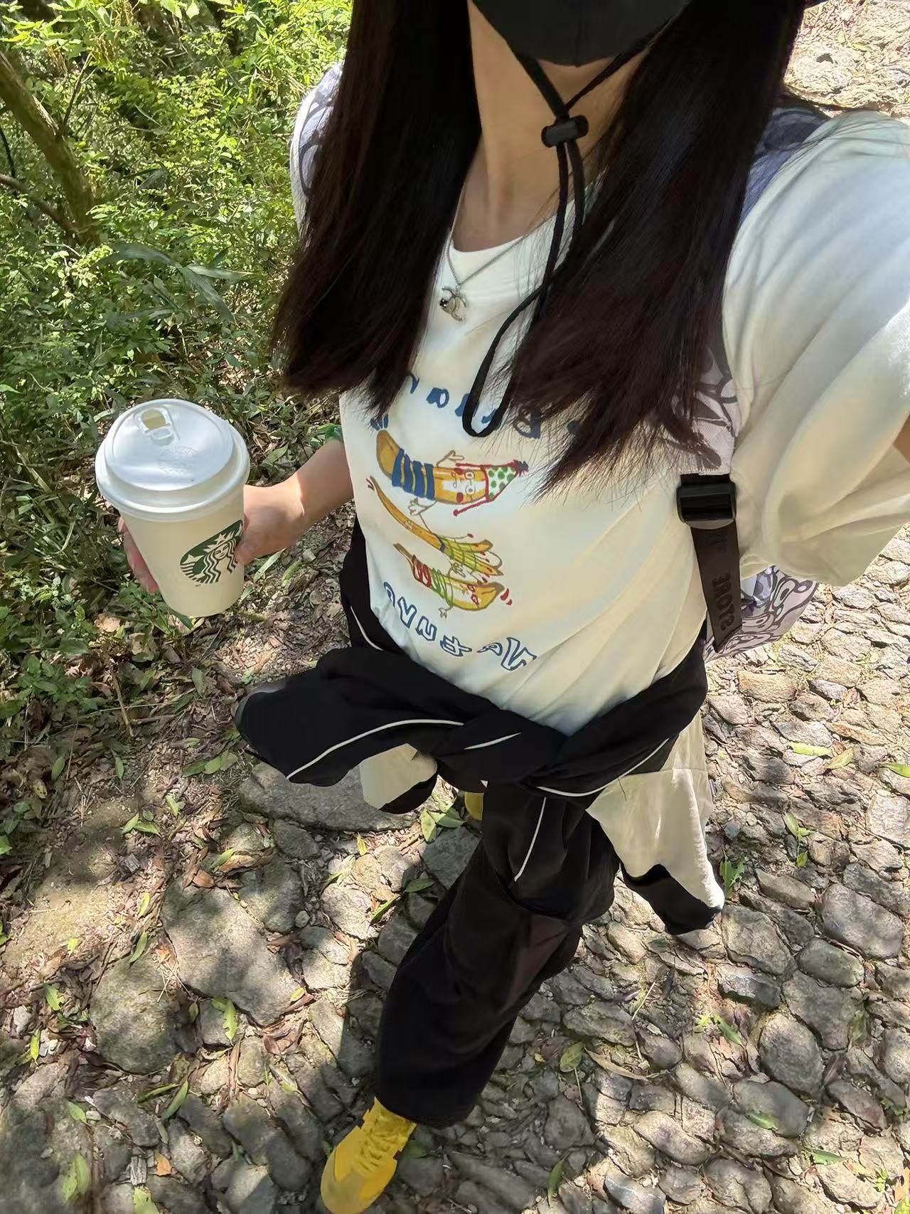 YOI MAGIS【芭娜娜】禁止蕉虑夏季印花宽松圆领休闲女生短袖