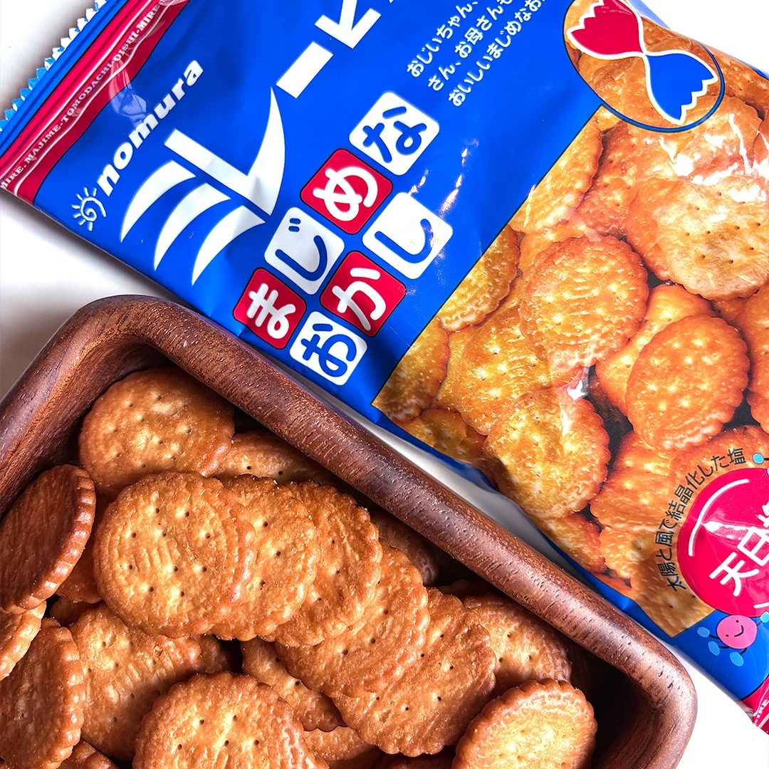 （主播推荐福利）日本野村天日盐海盐小饼干120g