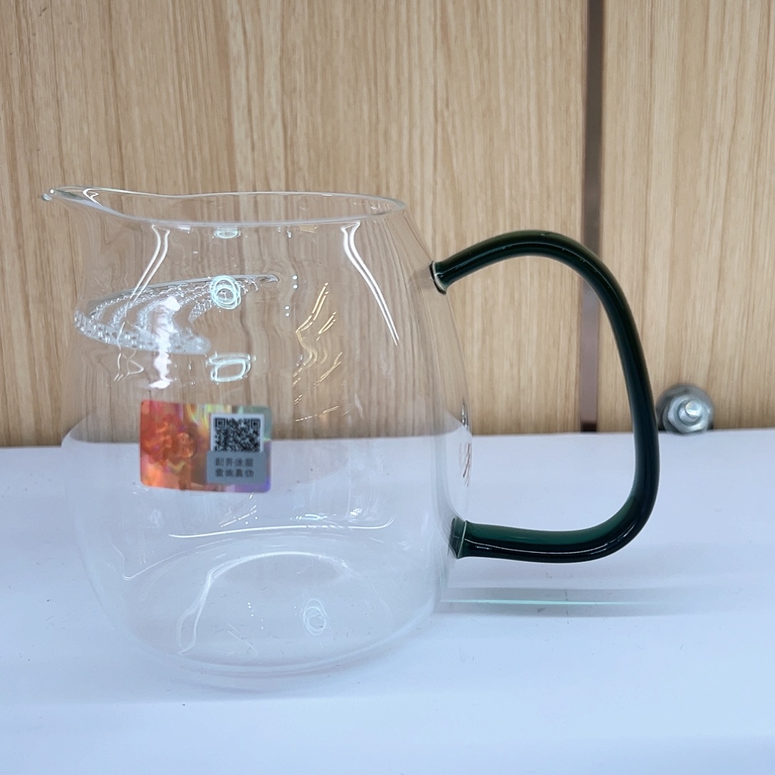 开***心禾器泰然月牙款公道杯墨绿色