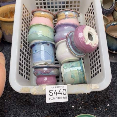 紫砂花盆瑕疵440口径4.5左右