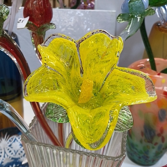 琉璃花瓶高45厘米