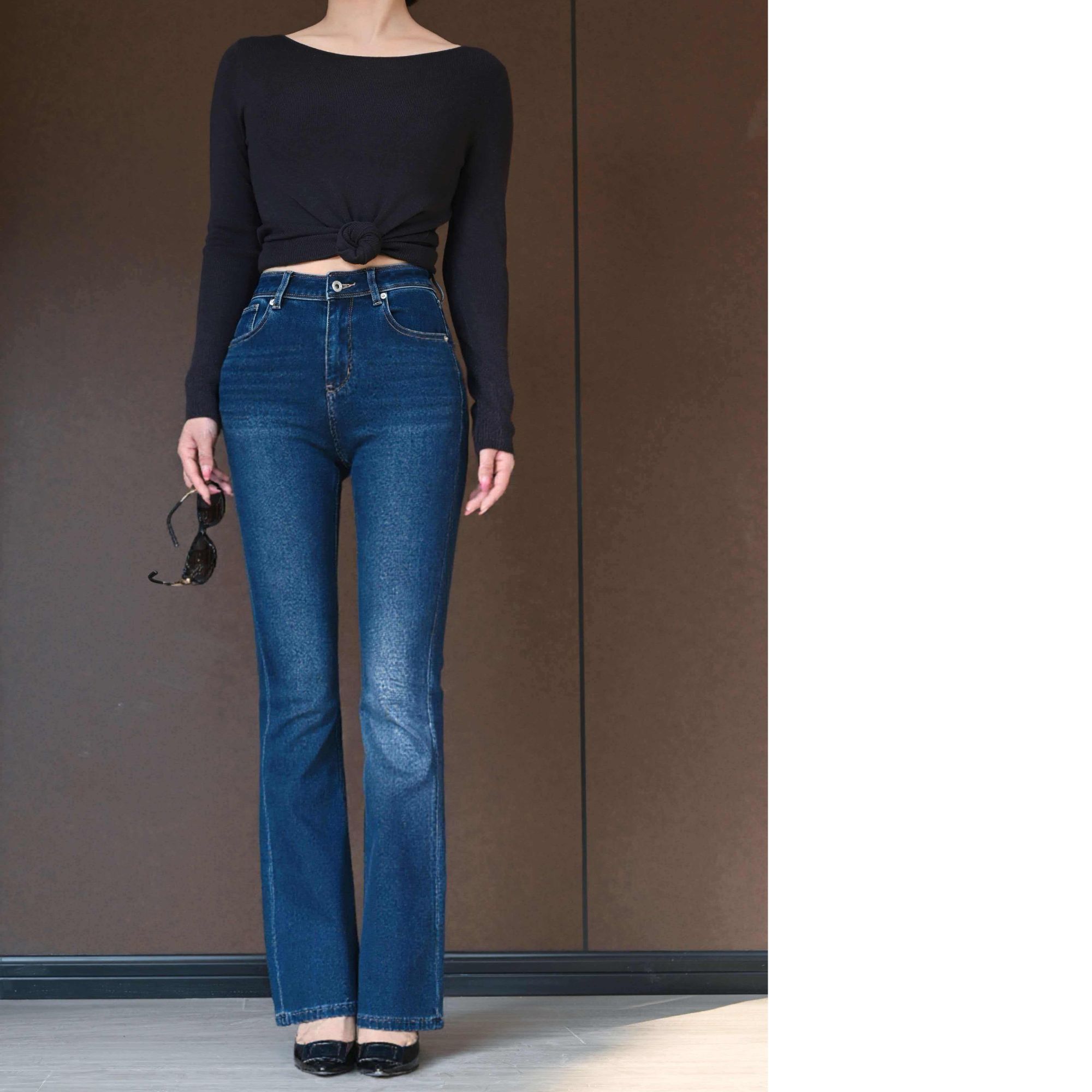 复古微辣牛仔裤 修身显身材