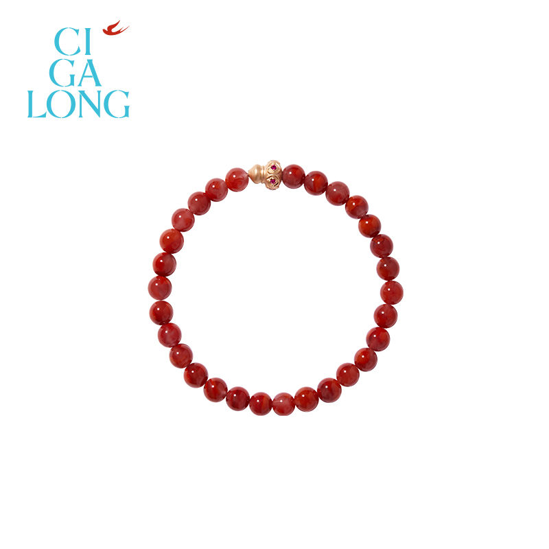 CIGALONG葫芦南红手串 