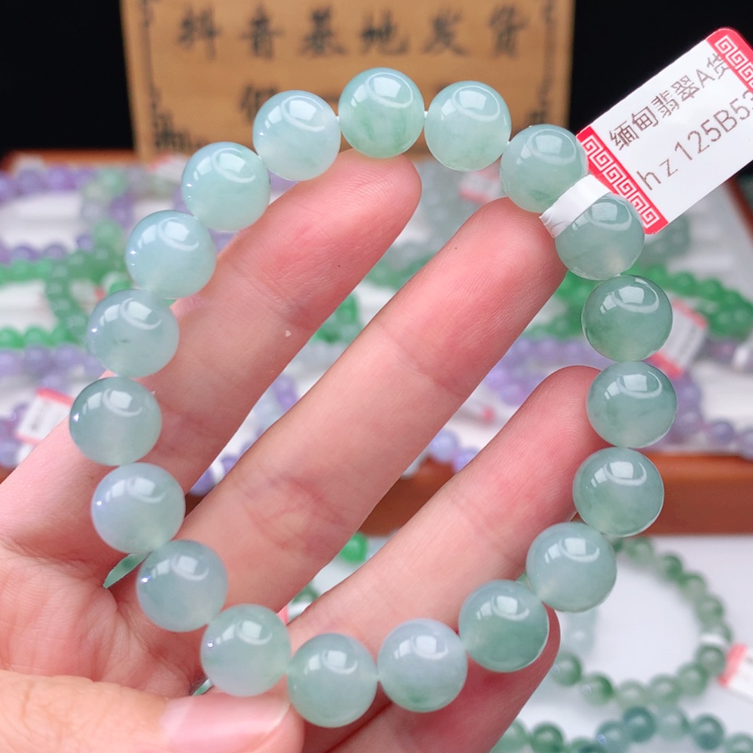 翡翠手链未镶嵌翡翠10mm