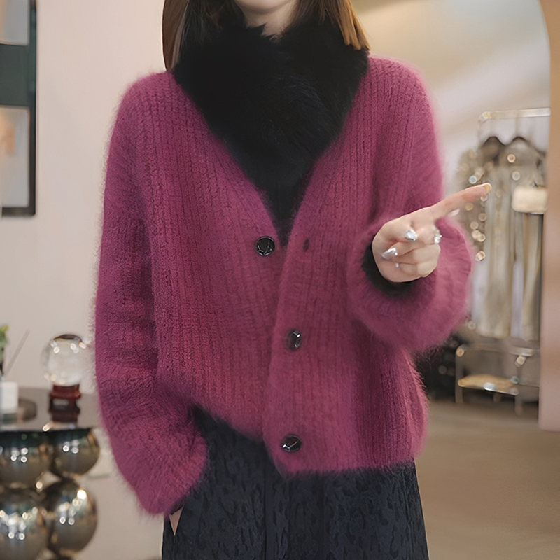 韩系温柔风慵懒宽松毛衣今年流行的爆款女装冬季新款设计感针织衫