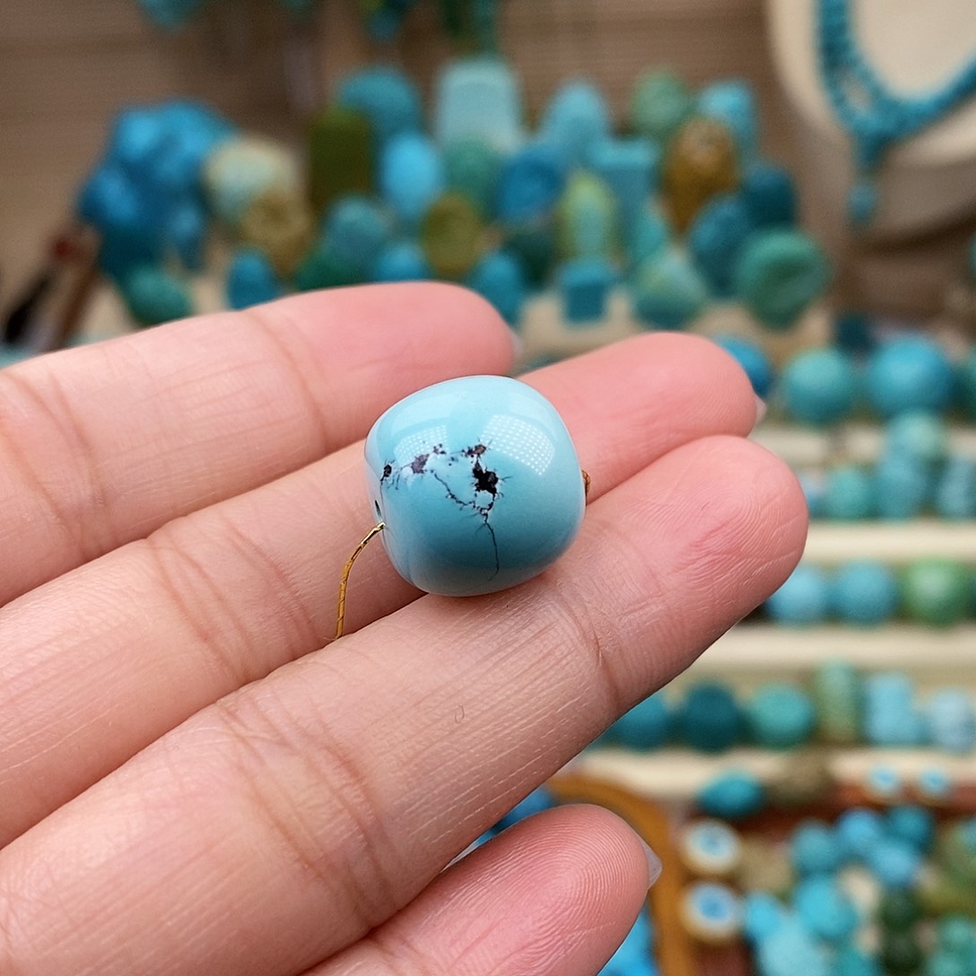 绿松石珠宝奇石未镶嵌13.8