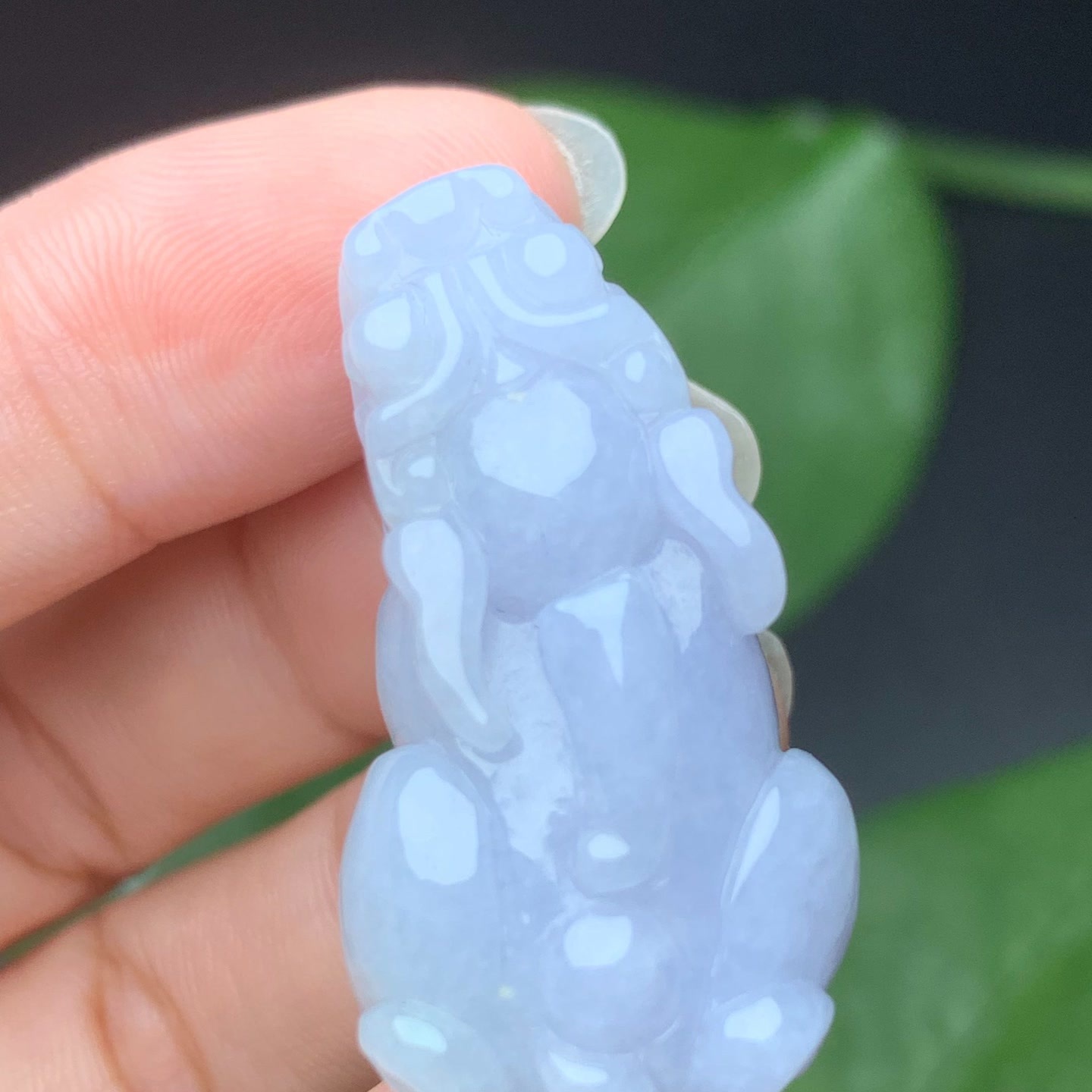 天然翡翠Ａ货紫罗兰玉貔貅 翡翠貔貅 送人珠宝玉石礼物