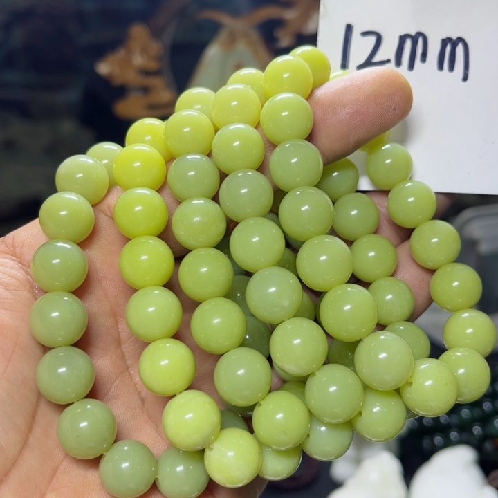 蛇纹石玉手串未镶嵌