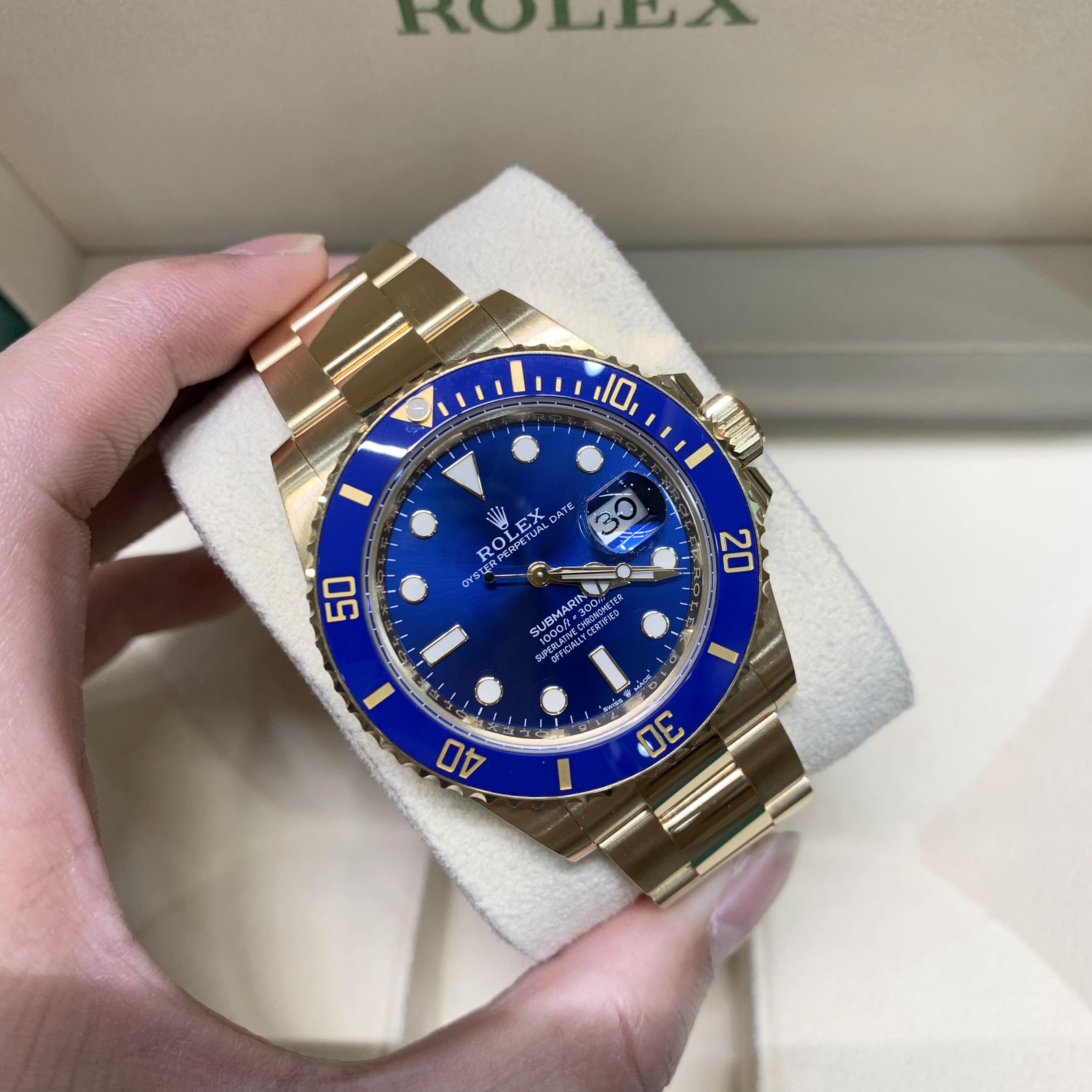99新 Rolex/劳力士 M126618LB-0002 全金蓝 保卡 23年2月26日