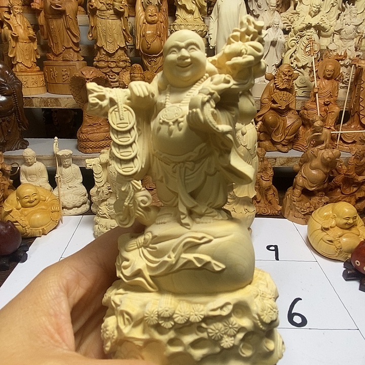 贺***林柏木（崖柏）弥勒佛 瑕疵