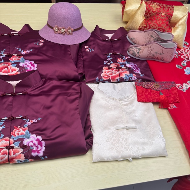 「闰年中国风添福七件套」富贵牡丹长款女士全套25件配齐