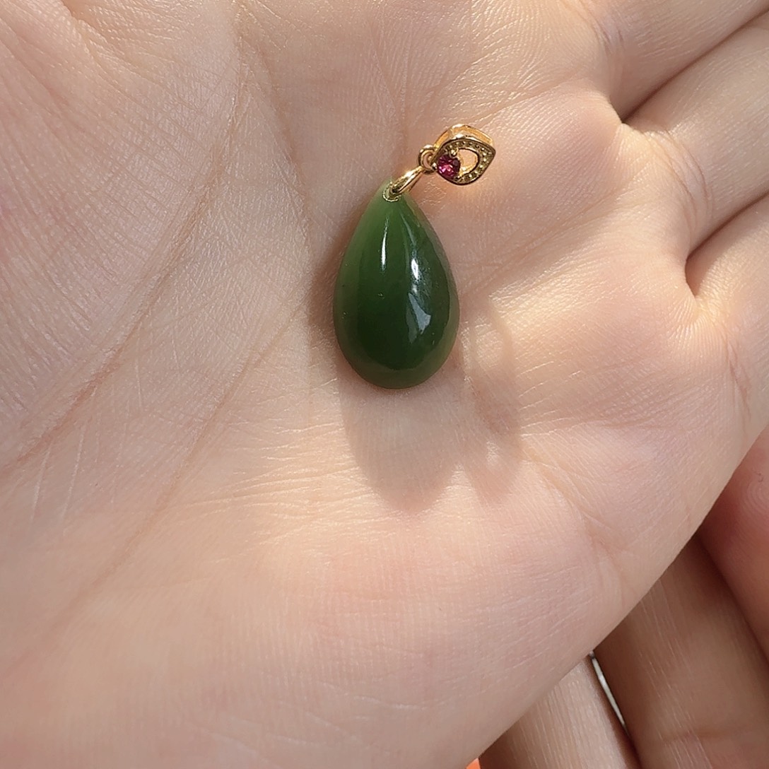 和田玉银S925镶嵌颈饰