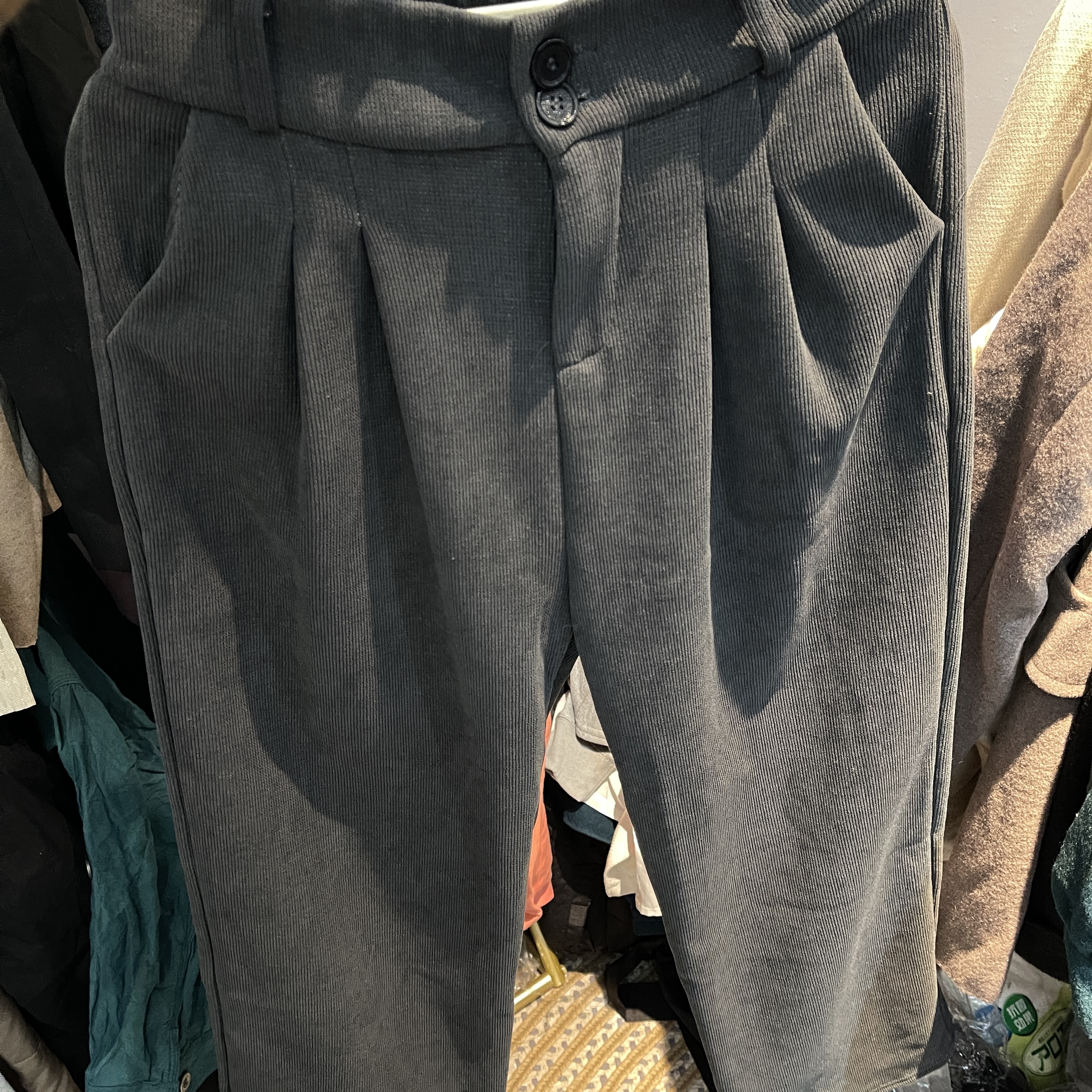 秋冬断码 加绒加厚 直筒宽松 保暖裤子 默认微瑕