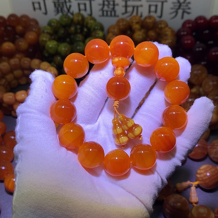 松木（琥珀木）手串/手链1.6 包浆高货