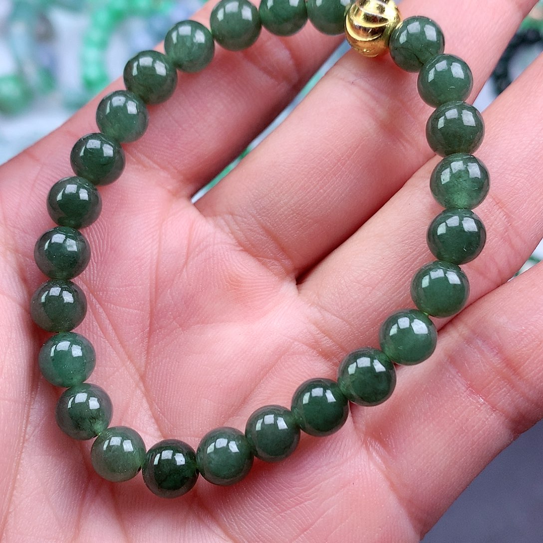 未镶嵌手链翡翠手串