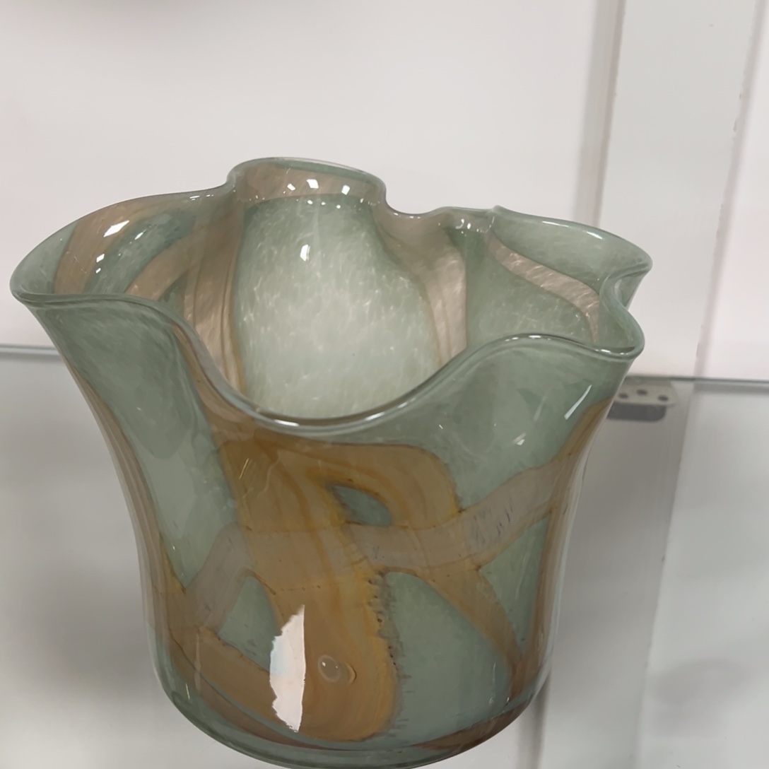 豆绿色棕条大罐高度16微瑕