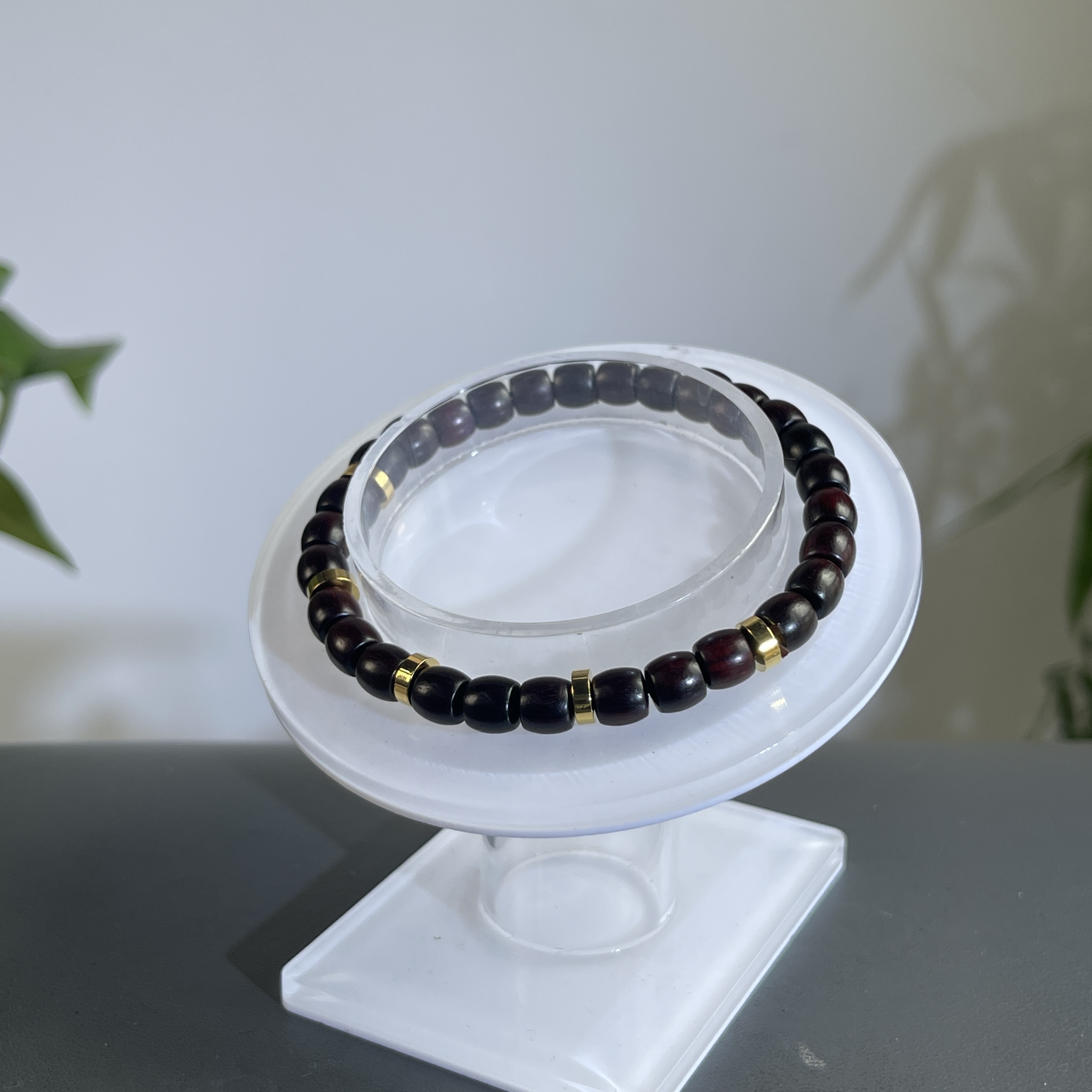 ZYCX-001 小叶紫檀手串 约：29颗*6*5mm