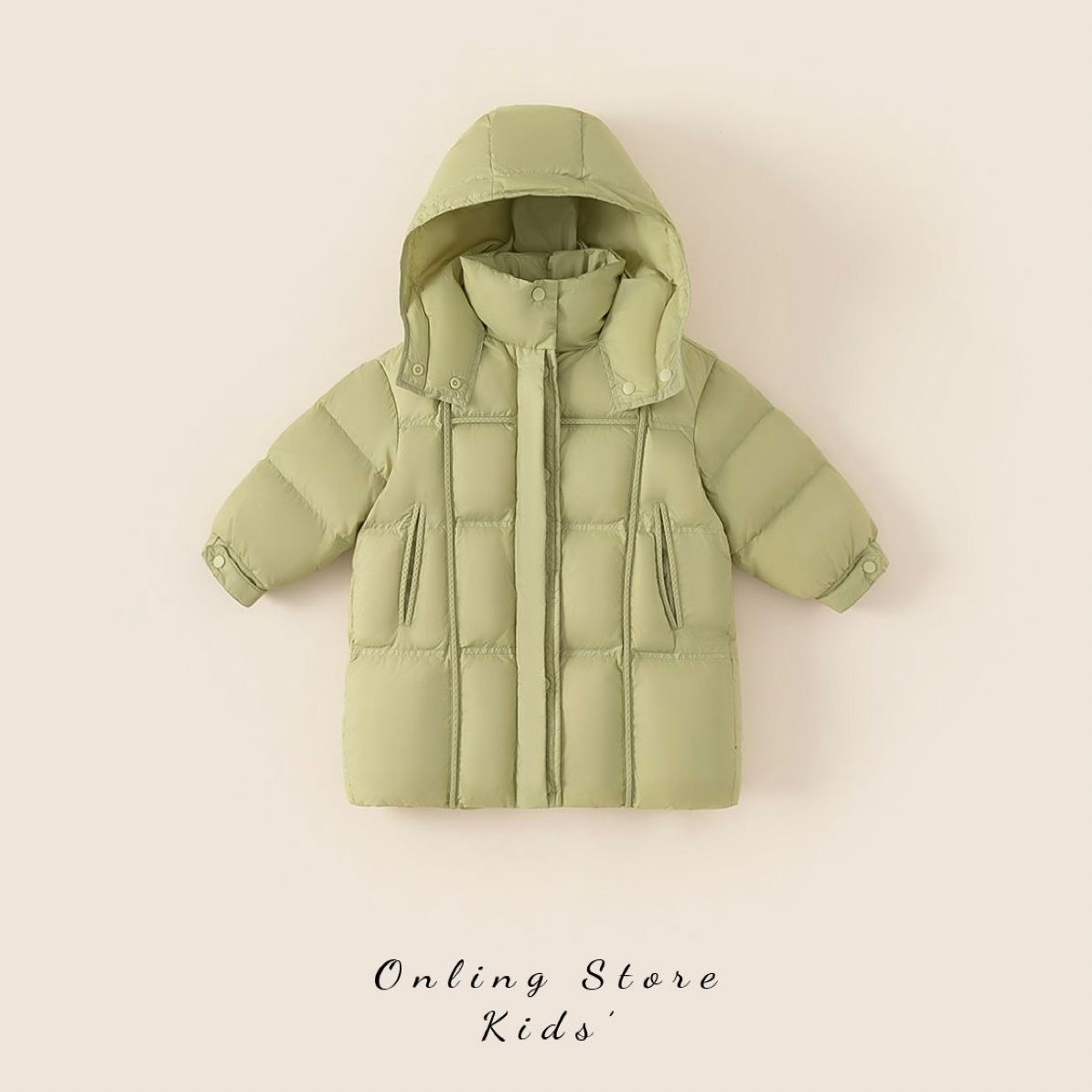 儿童中长款羽绒服7536