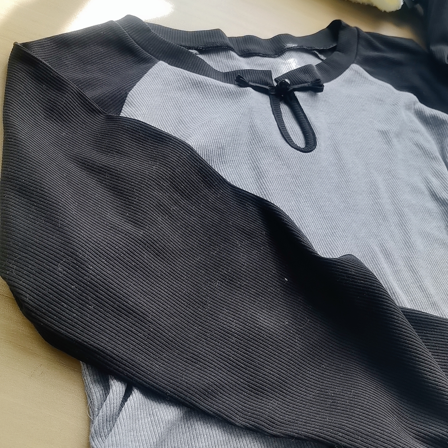 新中式改良拼接针织衫S25404