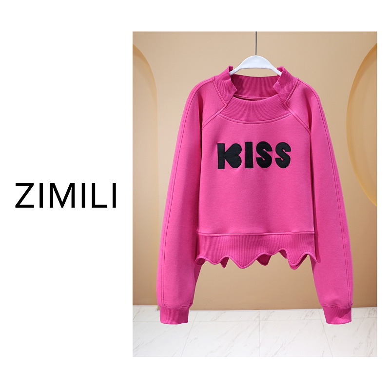 【亮哥欧货女装】2026早春新品《树莓红》亲肤超柔加厚卫衣26153