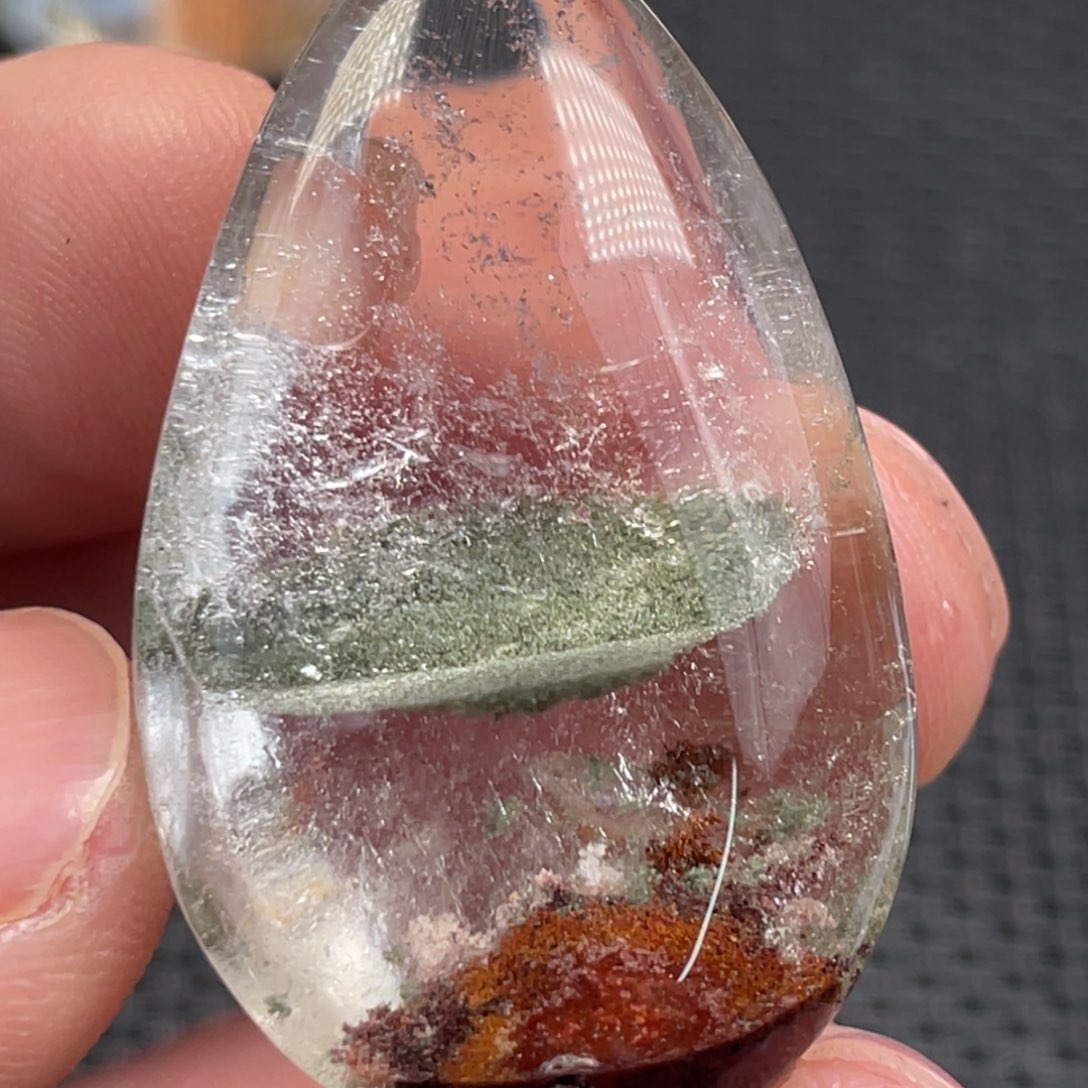 水晶颈饰未镶嵌天然水晶吊坠挂件