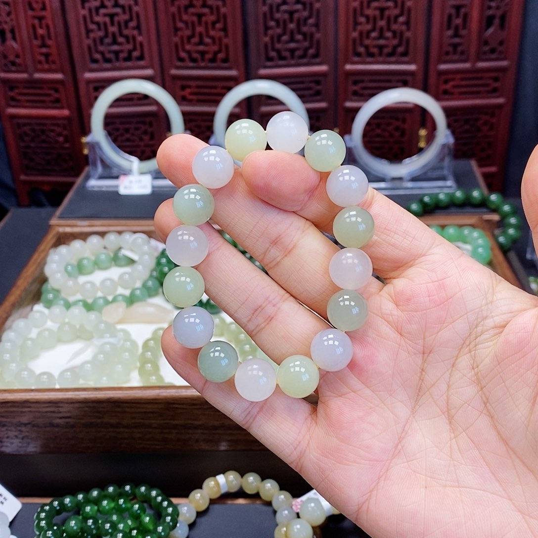 和田玉手串未镶嵌多宝12