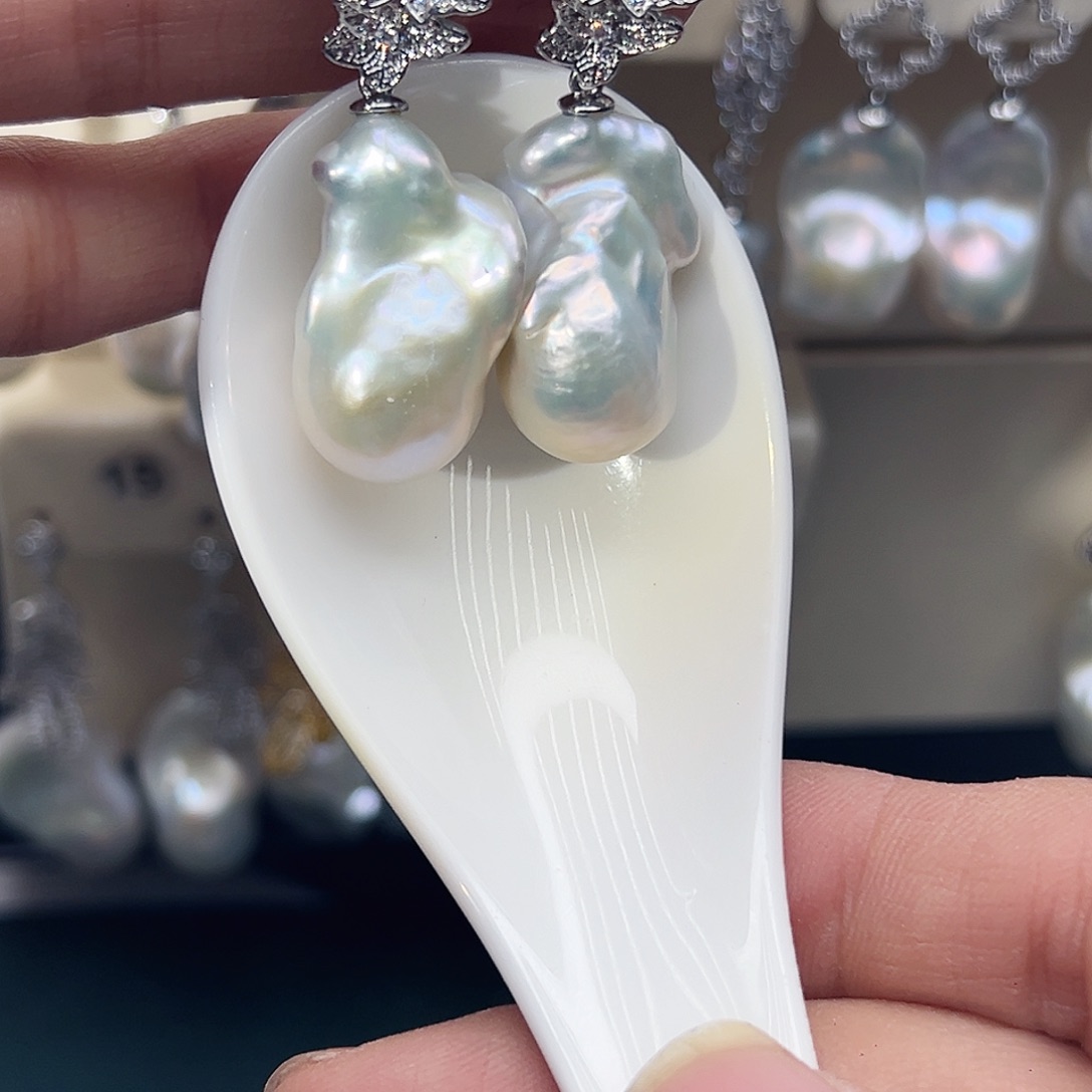 耳饰未镶嵌淡水珍珠