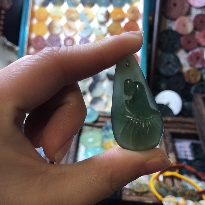 岫玉岫玉挂件未镶嵌