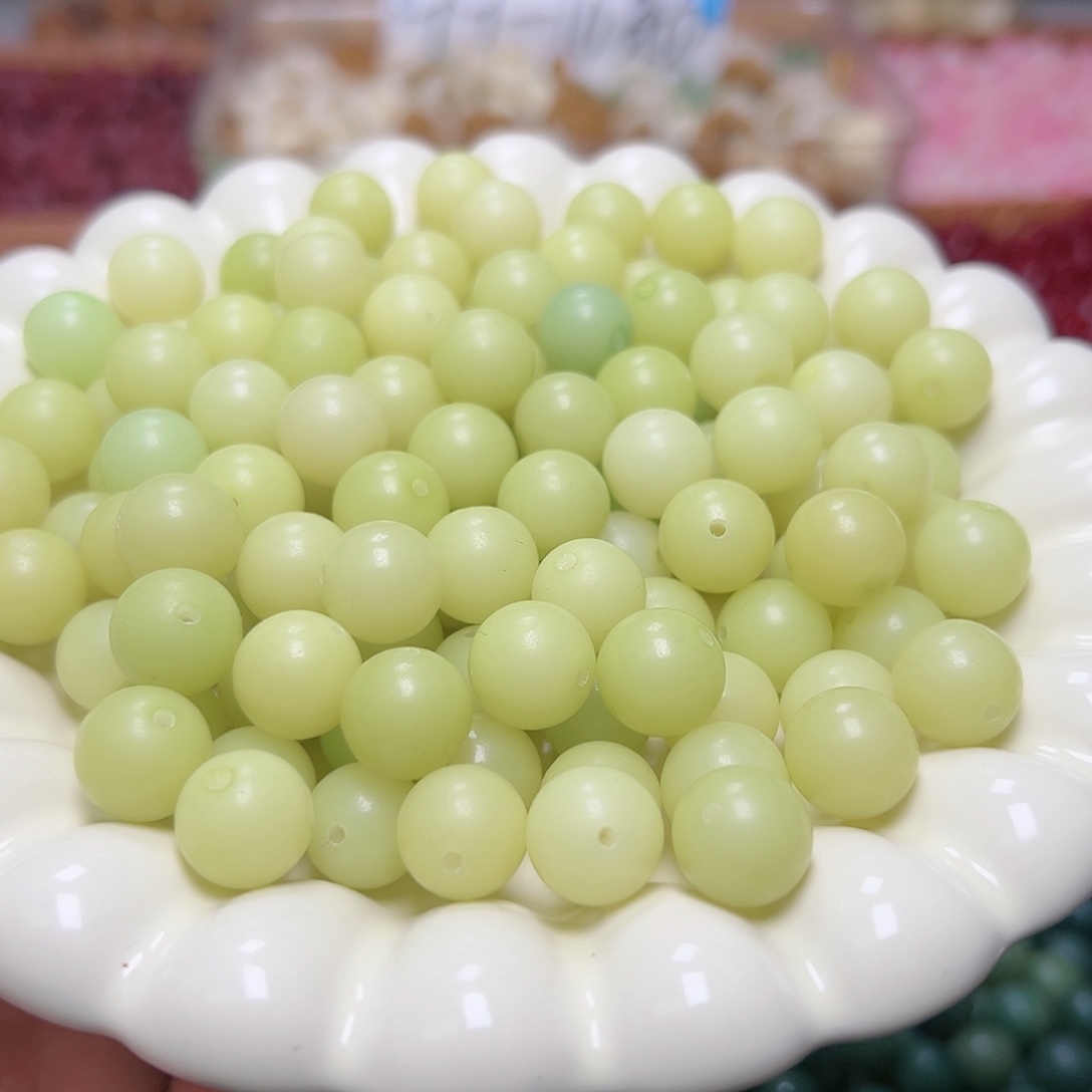 菩提根/象牙果吊坠卡12青提圆108颗