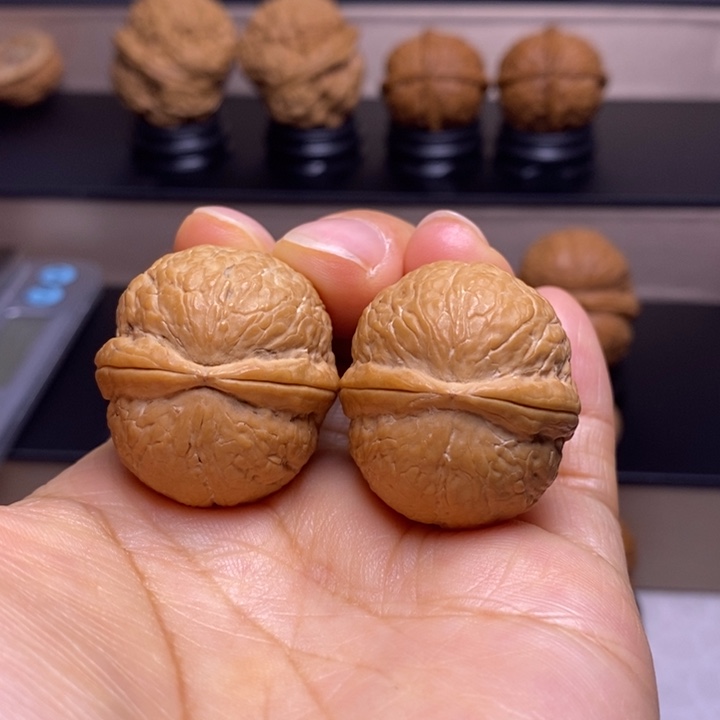 文玩核桃把件碧海龙珠71