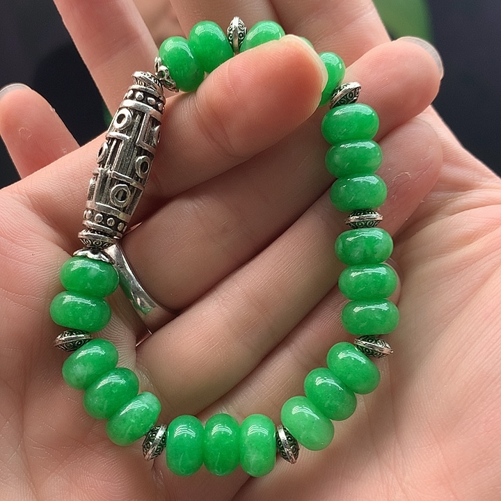 和田玉银S925镶嵌颈饰