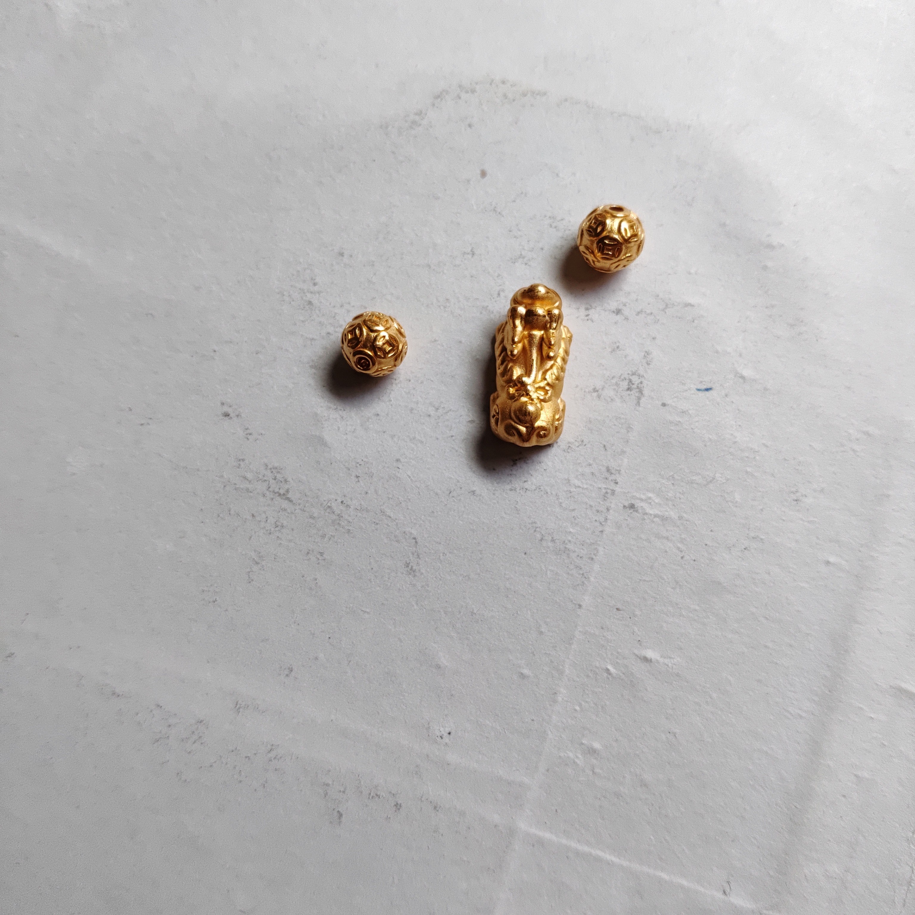 金元宝足金999貔貅珠子首饰