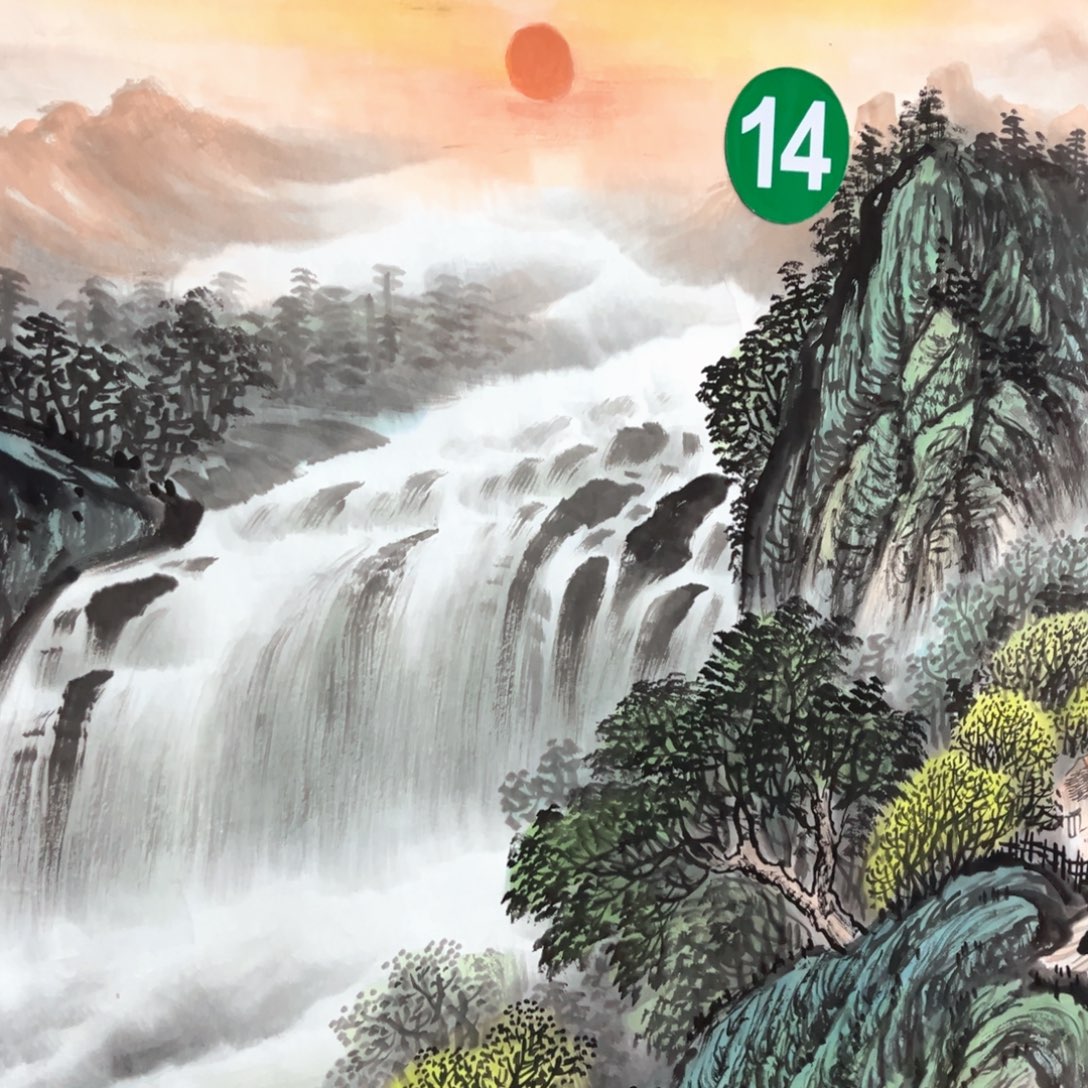 国画国画作品老师手绘