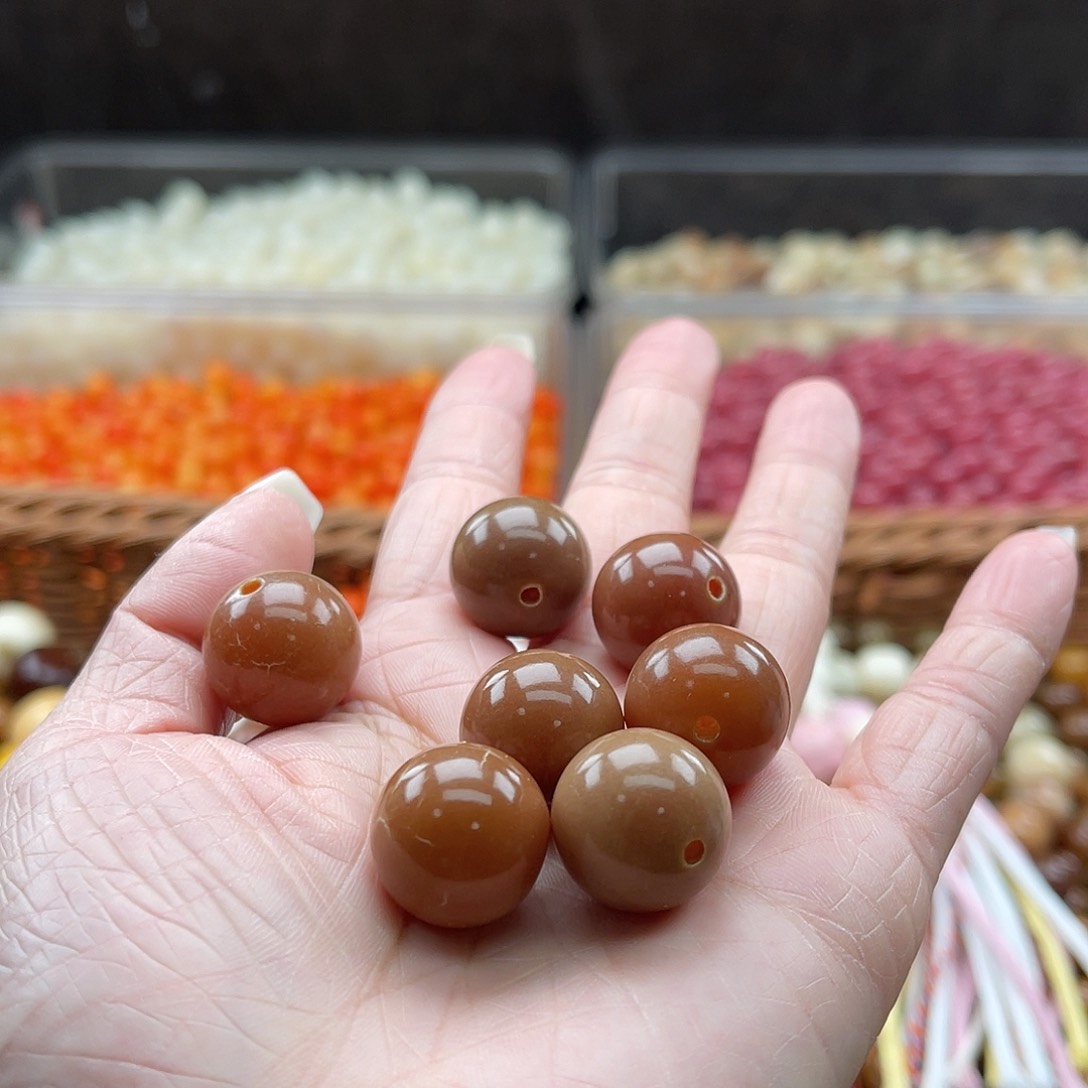 白玉菩提吊坠B/17mm/10+5颗瑕疵不售后