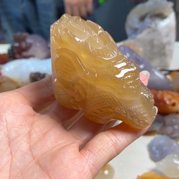 熬***手玛瑙/玉髓未镶嵌吊坠(不含链)