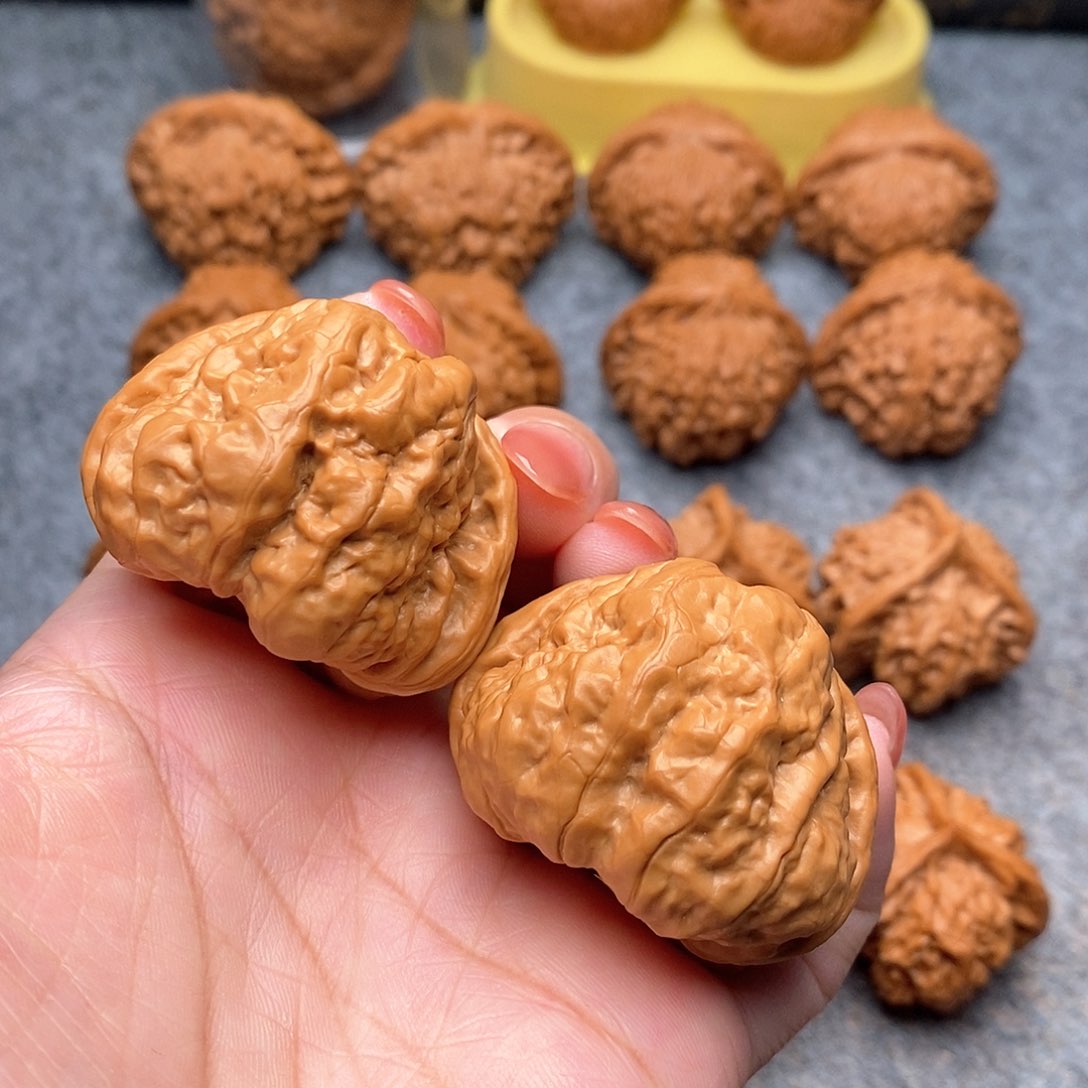 文玩核桃把件山*精品蛤蟆头43全品