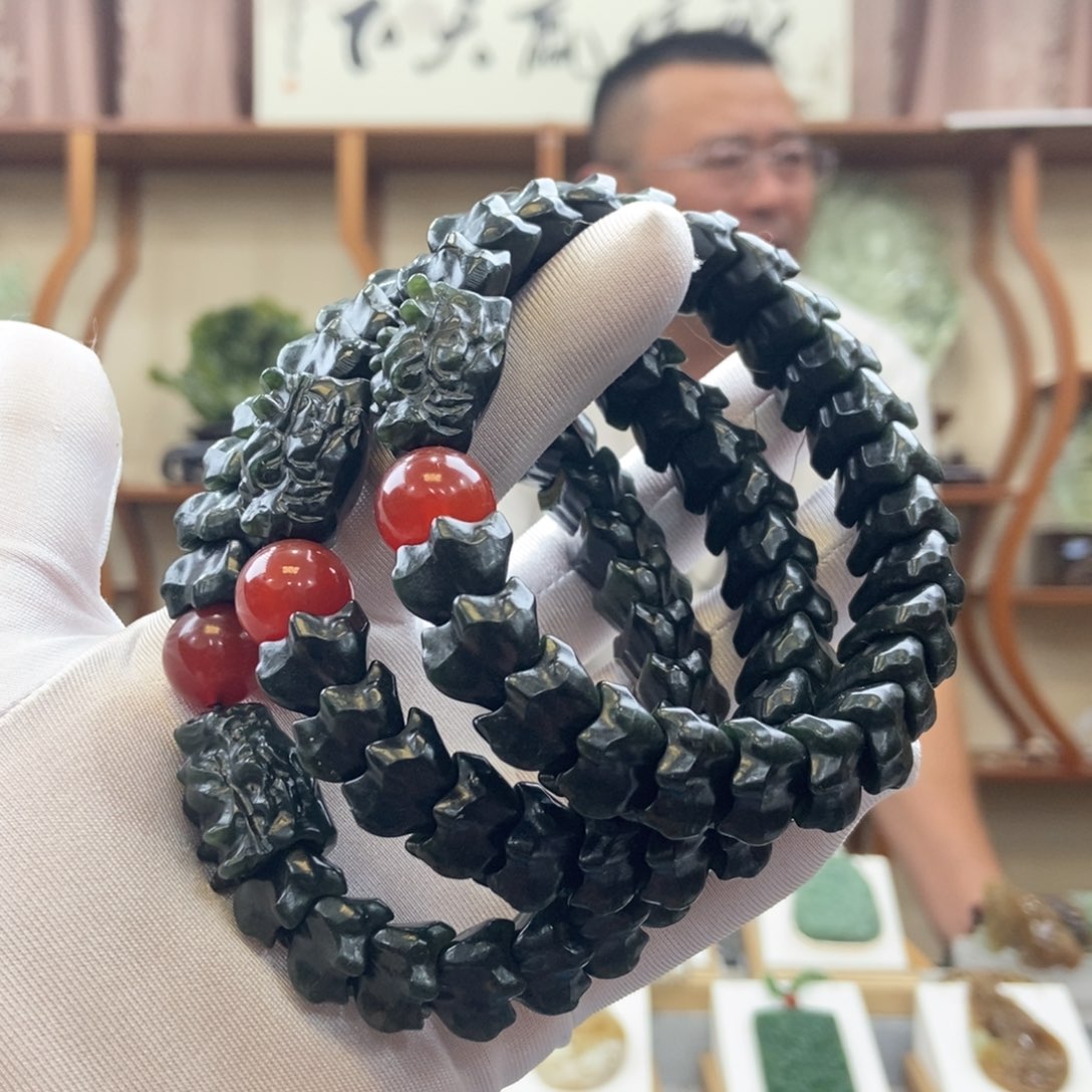 和田玉未镶嵌手链多样性发一件