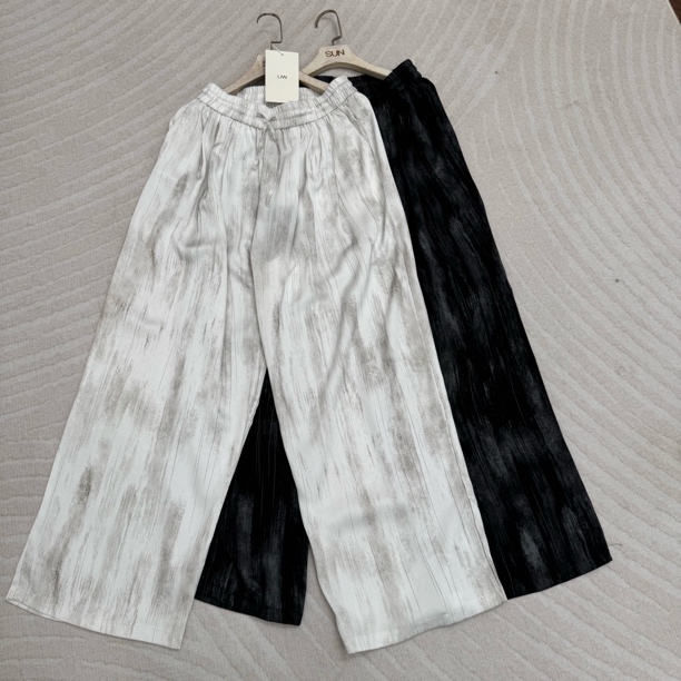 【林南南】松紧腰休闲裤时尚百搭宽松拖地65156