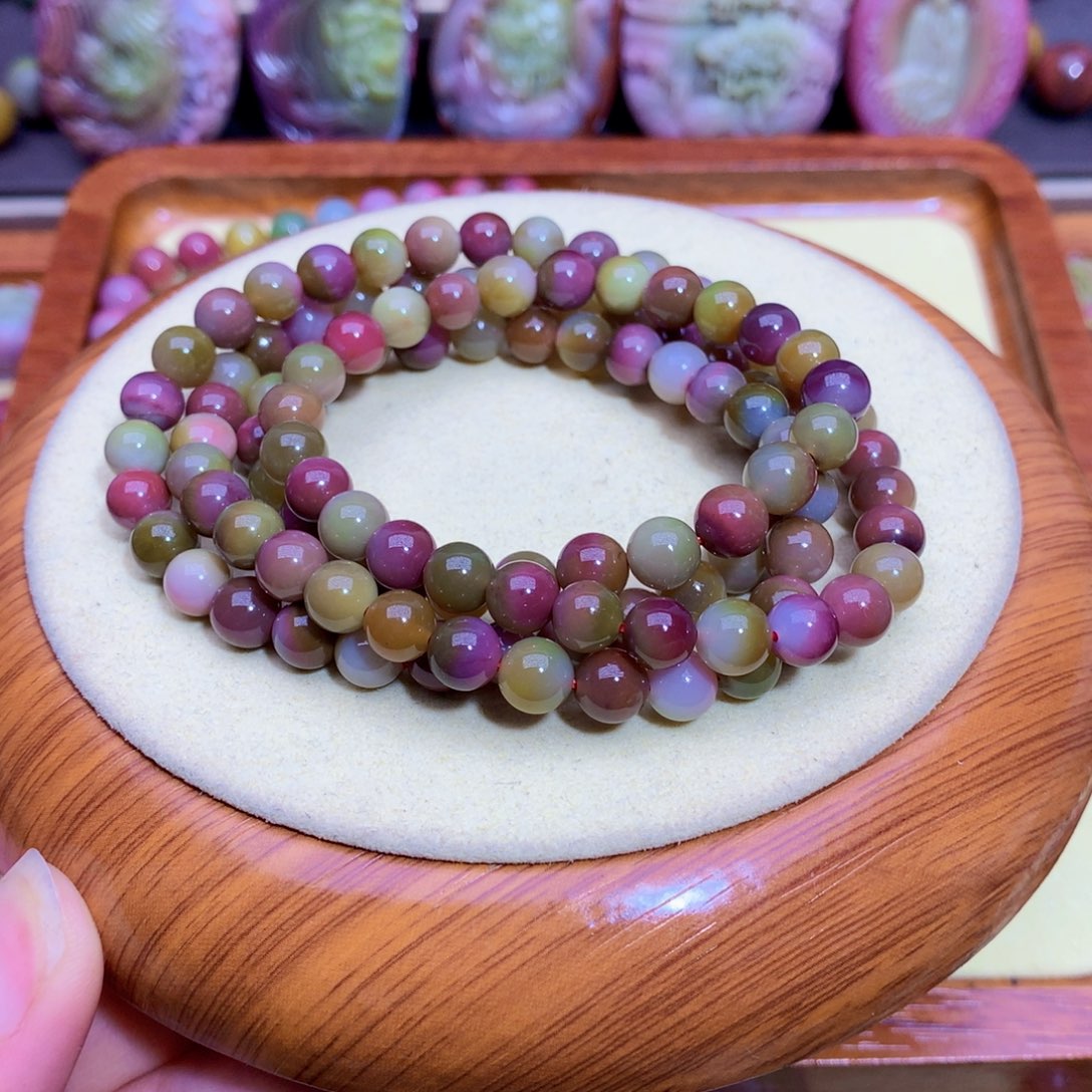 玛瑙未镶嵌手链盐源