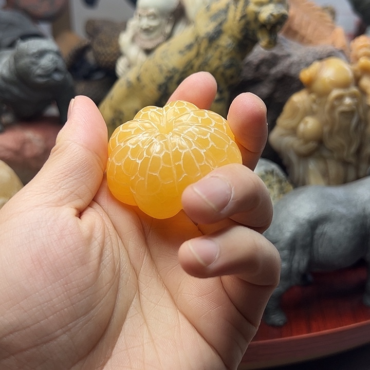 辽宁石橘子手把件